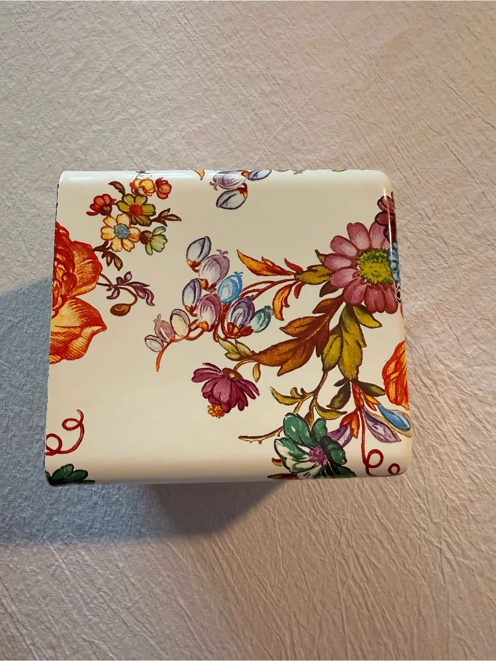 McKenzie-Childs Floral Market Tissue Box Cover